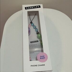 Casetify Coral Breeze Beaded Phone Charm